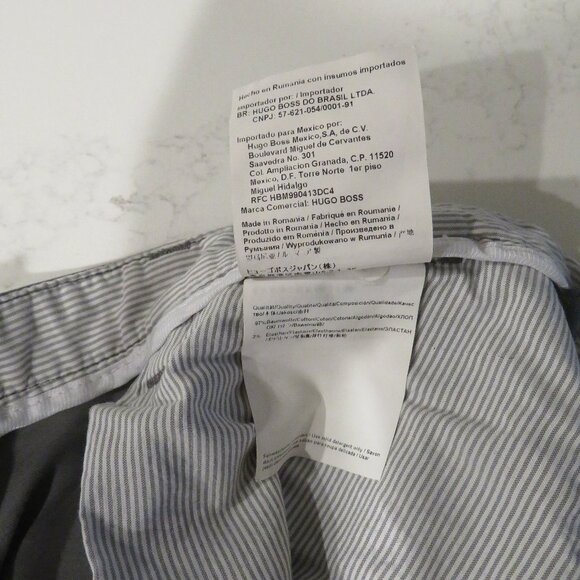 BOSS Gray Slim Fit Chinos. Size 36. 30" Inseam. - Picture 6 of 6